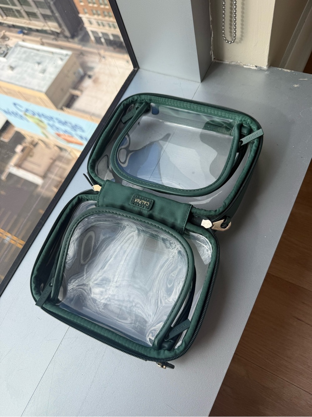 Calpak Clear Travel Cosmetic Bag small